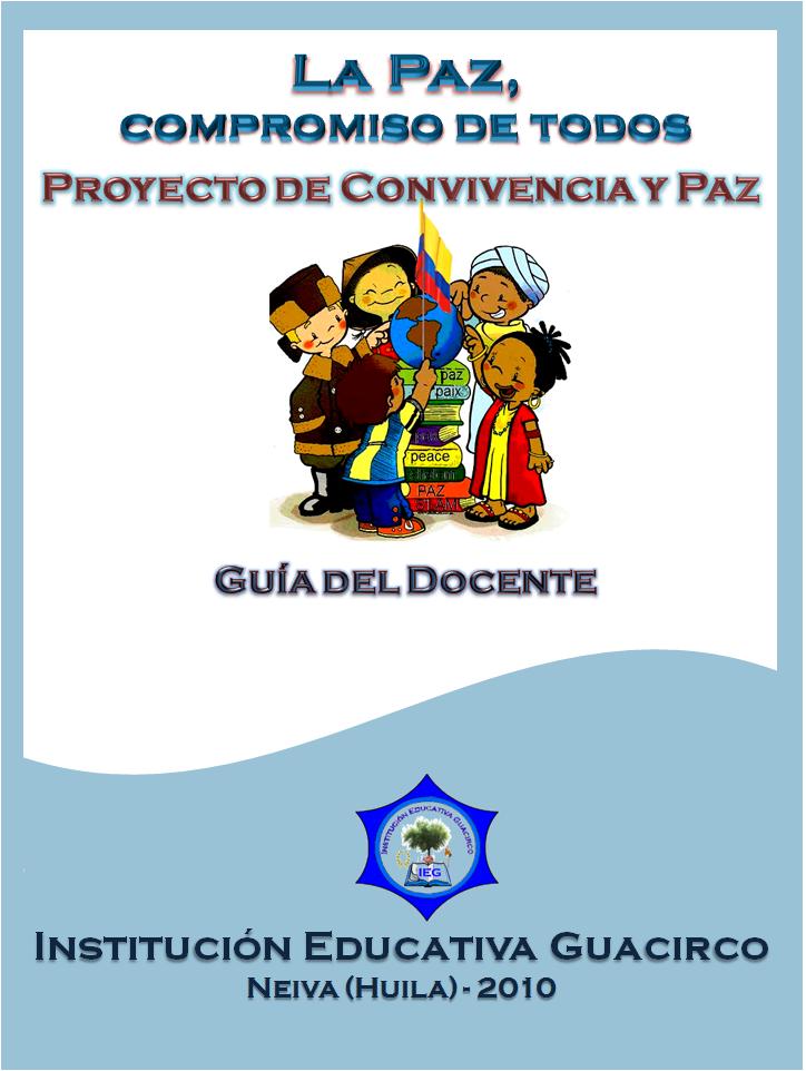 Boceto Guía Didáctica para Estudiante y Docente Proyecto de Convivencia y  Paz | Contexto Educativo